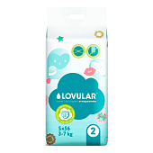 Подгузники Sweet Kiss S 3-7 кг 56 штук Lovular 429517 1
